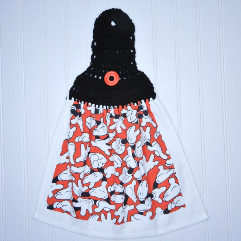 Mickey Hands Crochet Top Towel